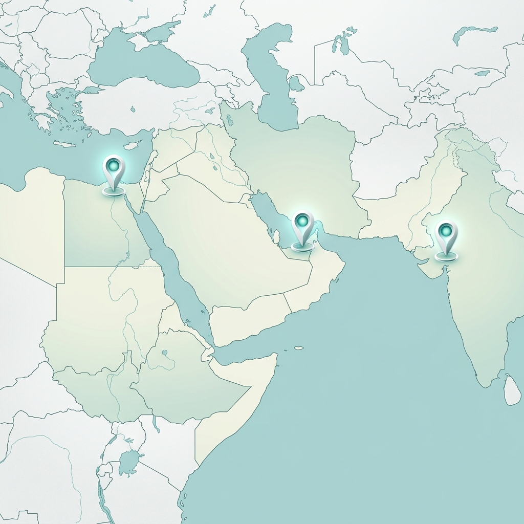 EQInt Global Locations: Egypt, UAE, India